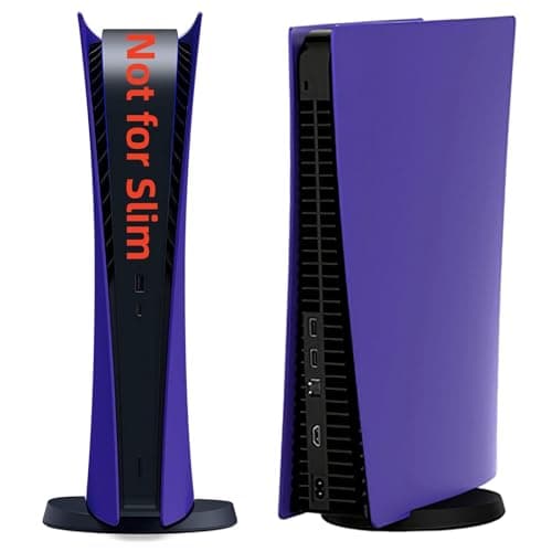 Digital Edition Face Plates Cover Skins Shell Panels for PS5 Console, Accessories for PlayStation 5 Protective Replacement Faceplates (Galactic Purple)
