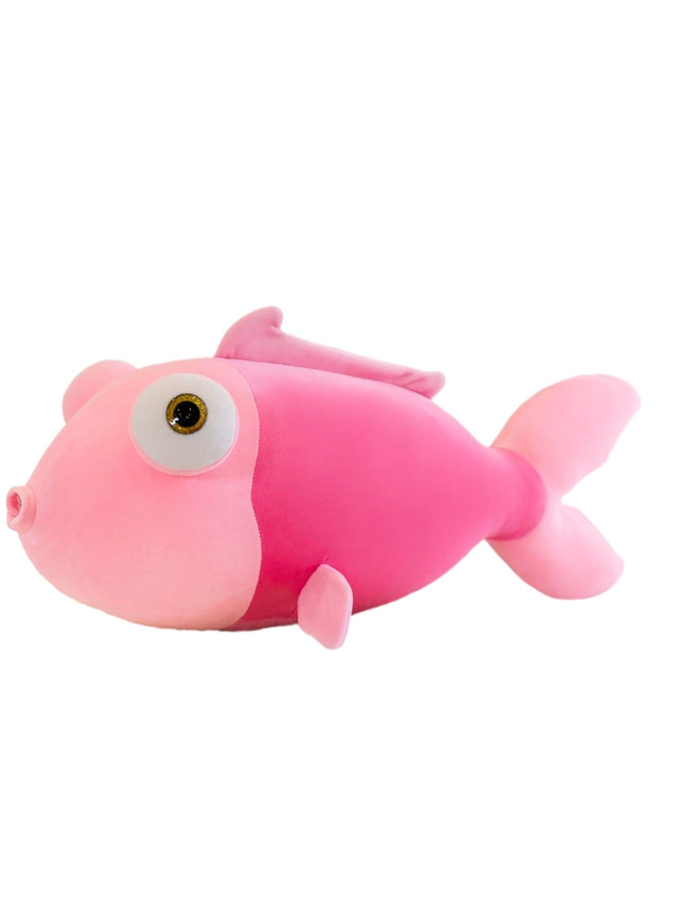 35 CM Cute Gold Fish Plush Toy Soft Stuffed Cartoon Marine Animals Doll For Girls And Boys All Ages Gift(Pink)