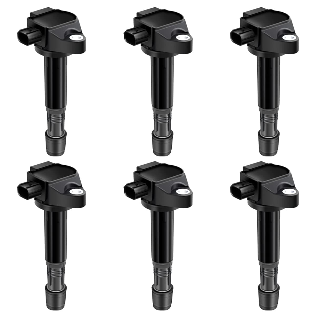 MAS Set of 6 Direct Ignition Coil Pack Compatible with Acura MDX RDX RLX TLX Honda Accord Crosstour Odyssey Passport Pilot 35L V6 Replacement for UF713 E1213 5C1881 305205G0A01