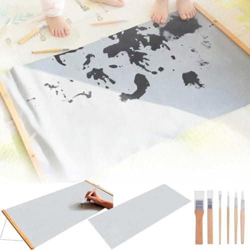 Magic Canvas Paint with WaterIncludes 2 Interchangeable Canvas Restore to Original State After Drying ReusableNo Need to Worry About Paint Splattering During The Painting Process1968 2755in