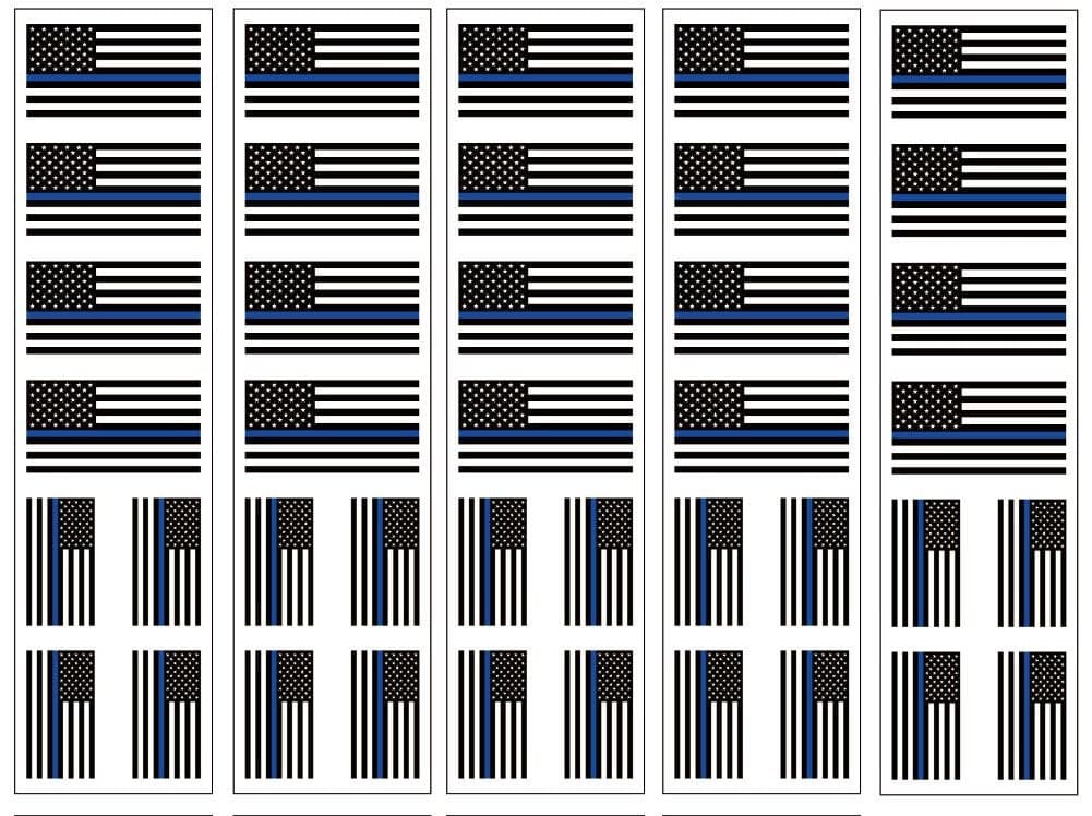 40 Tattoos Thin Blue Line American Flag Police Law Enforcement Support
