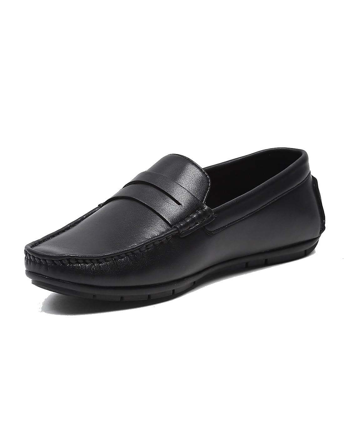 Monte Carlo Mens Black Micro Fibre Slip On Loafers - 201863FW-1-9