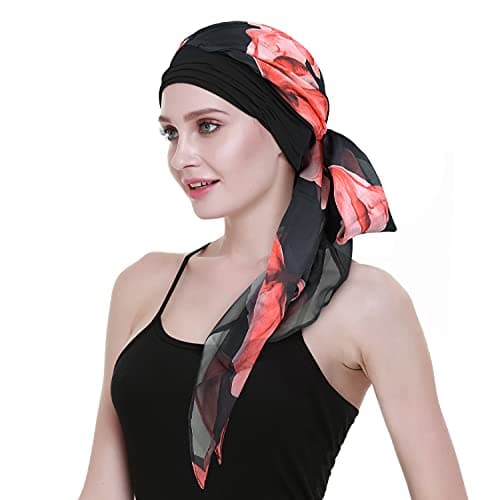Cancer Headwrap Scarf Caps For Women Chemo Sleep Beanie Party Headcover