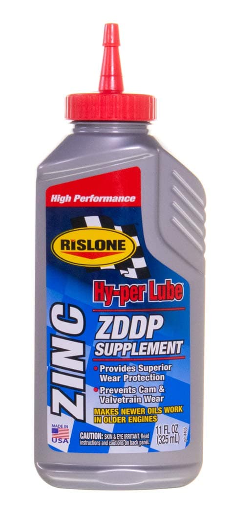 Rislone 4405 Hy-per Lube Zinc ZDDP Supplement, 11 oz. | Real ZDDP Zinc Additive