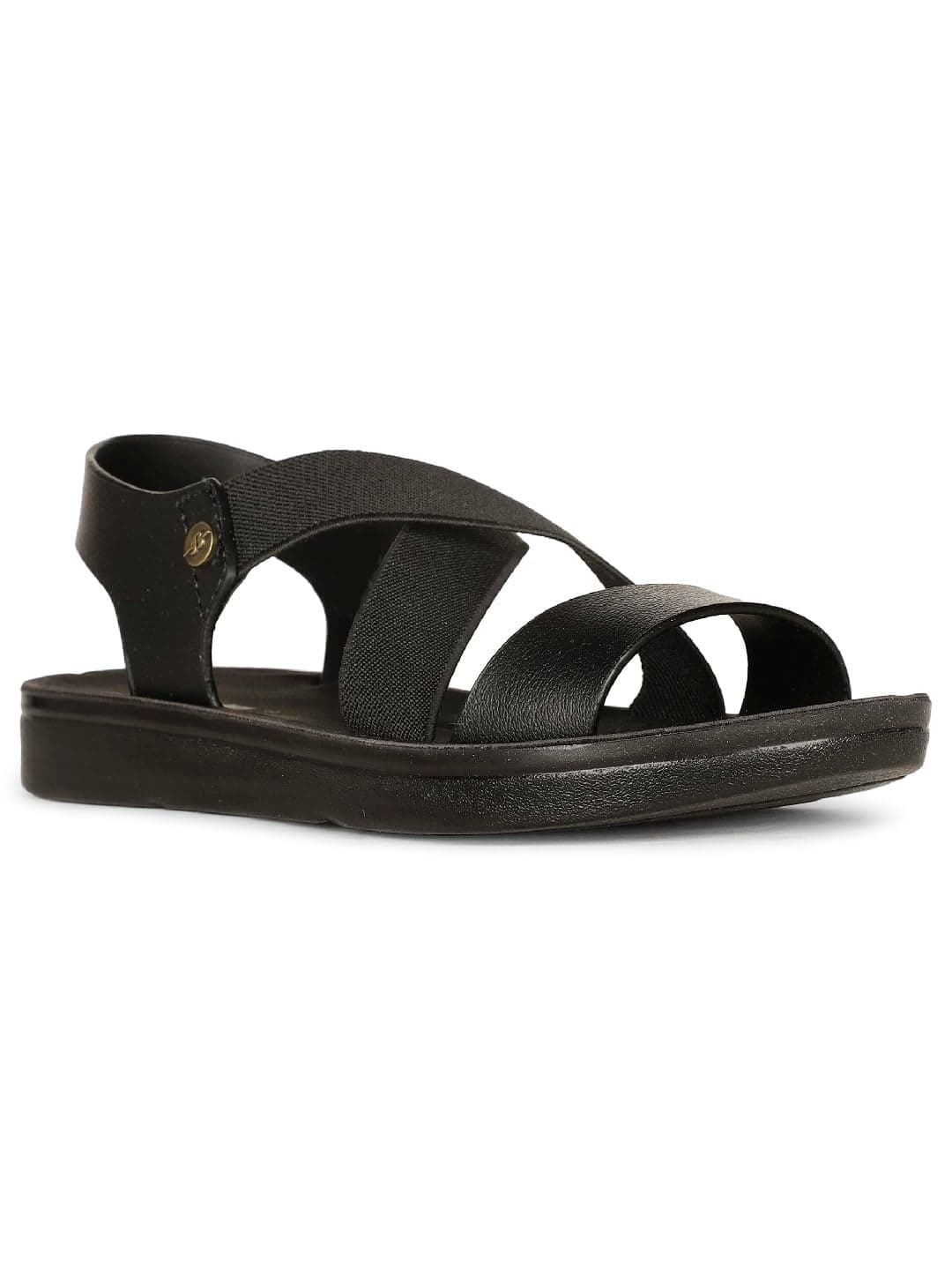 Bata Women's AERIAL SANDAL FLAT Casual Sandal's BLACK - 3 UK (5616906)