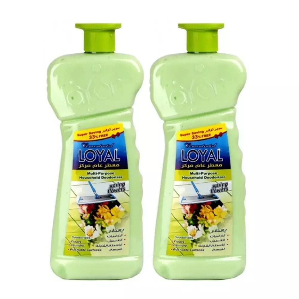 Loyal Concentrated Multi-Purpose House Deodorizer With Spring Flowers Fragrance- 2X2100ml