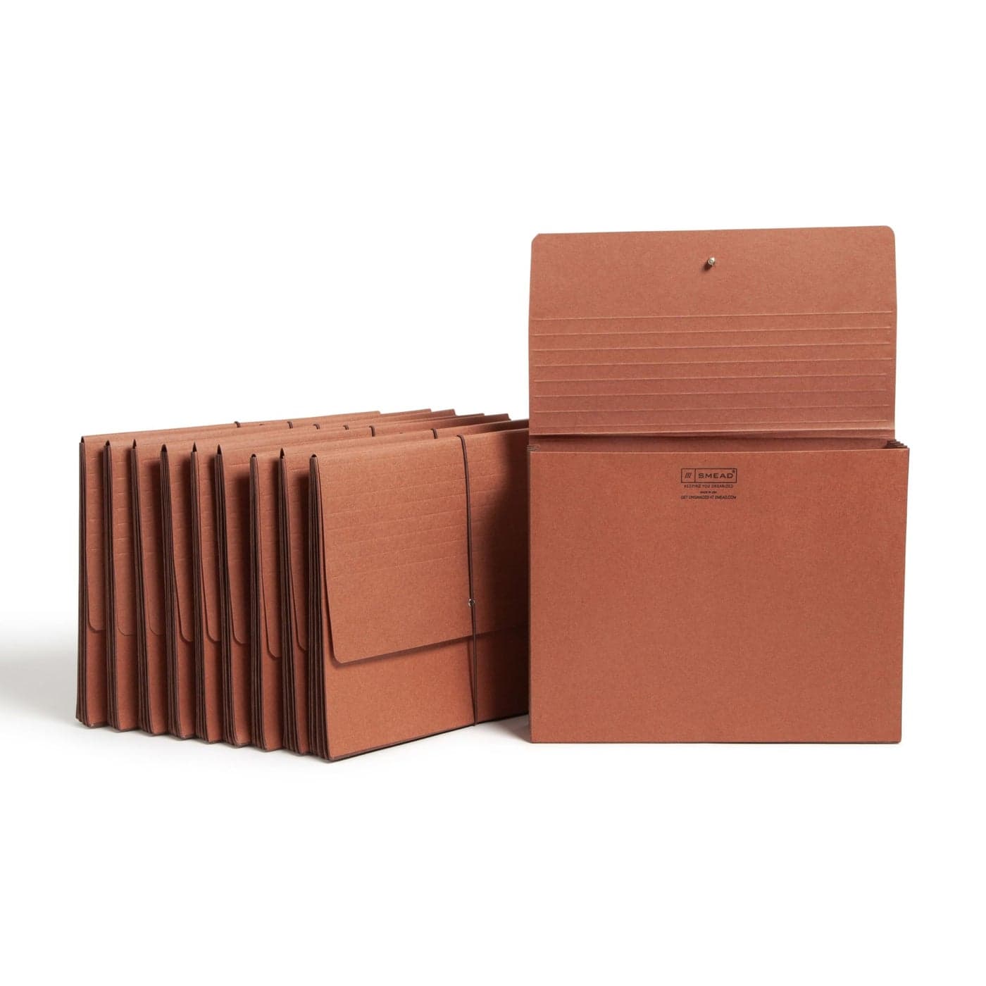 Smead Redrope Expanding File Wallet Expanding File Organizer Accordion Folder for Documents FlapCord Closure 514 Expansion TearResistant Letter Size 10 per Box 71109
