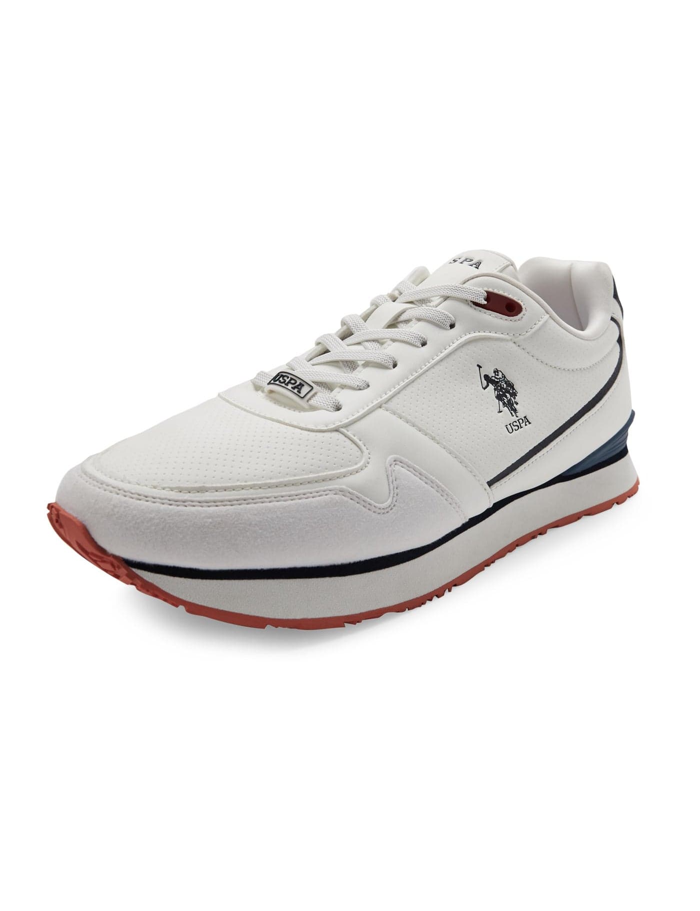 U.S. Polo ASSN. Mens |Lowen 2.0|White Stylish Casual Sneaker Shoes for Man, 6 UK