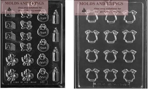 Baby Outfit Baby onesie Baby suite chocolate candy mold Baby shower chocolate candy mold Wiith © molding Instructions