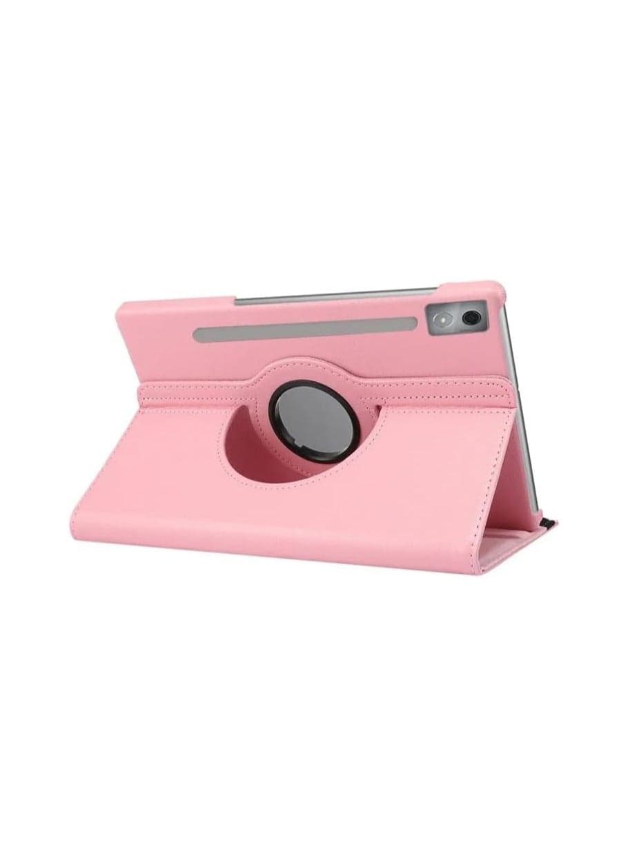 Compatible with Lenovo Idea Tab Pro 12.7-inch 2025 (TB373FU) tablet PU leather case sleep wake function 360 degree rotating stand protective case