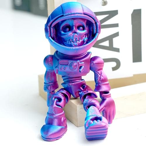 3D Printed Skeleton Astronaut Fidget ToySkull Zombie Flexible Knight Animal Figurines3D Printing Articulated Stuff Cheap ThingCool Skeletor Dragon 3D Prints Action Figure GiftsRB