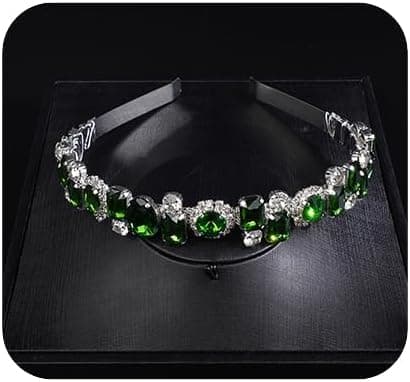 JWICOS Rhinestone Bridal Headband Silver Wedding Tiara for Brides Headpiece Crystal Wedding Hair Accessories for Prom Party