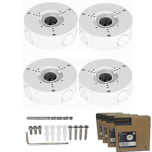 PFA130E Junction Box for Dome and Bullet Camera 4 Pack