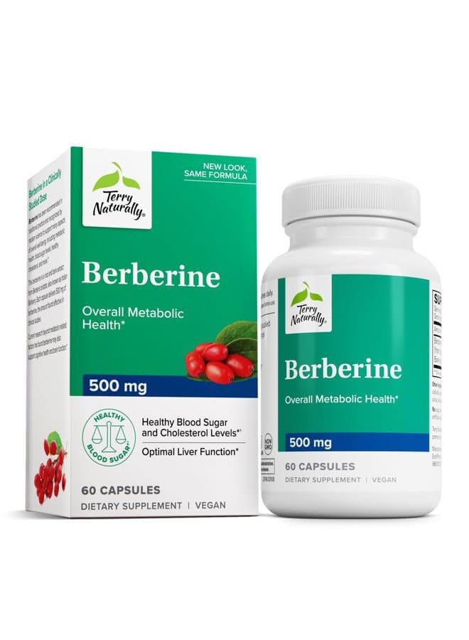 Berberine - Dietary Supplement with Berberine - Liver Health Supplement for Metabolism Support - Joint Health Support for Men & Women - 60 Capsules