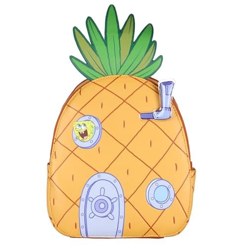 SpongeBob Squarepants Mini Backpack Pineapple Bikini Bottom 3D Design Purse Bag