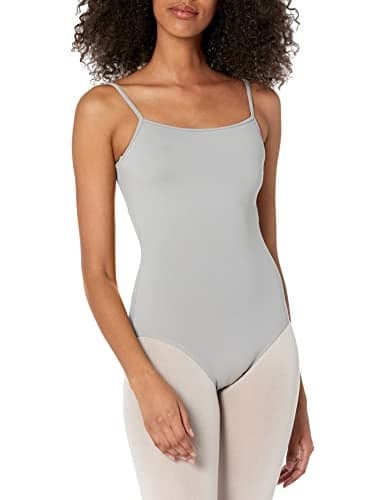 Bloch Dance Womens Nejor Microlux Camisole Leotard Grey Petite