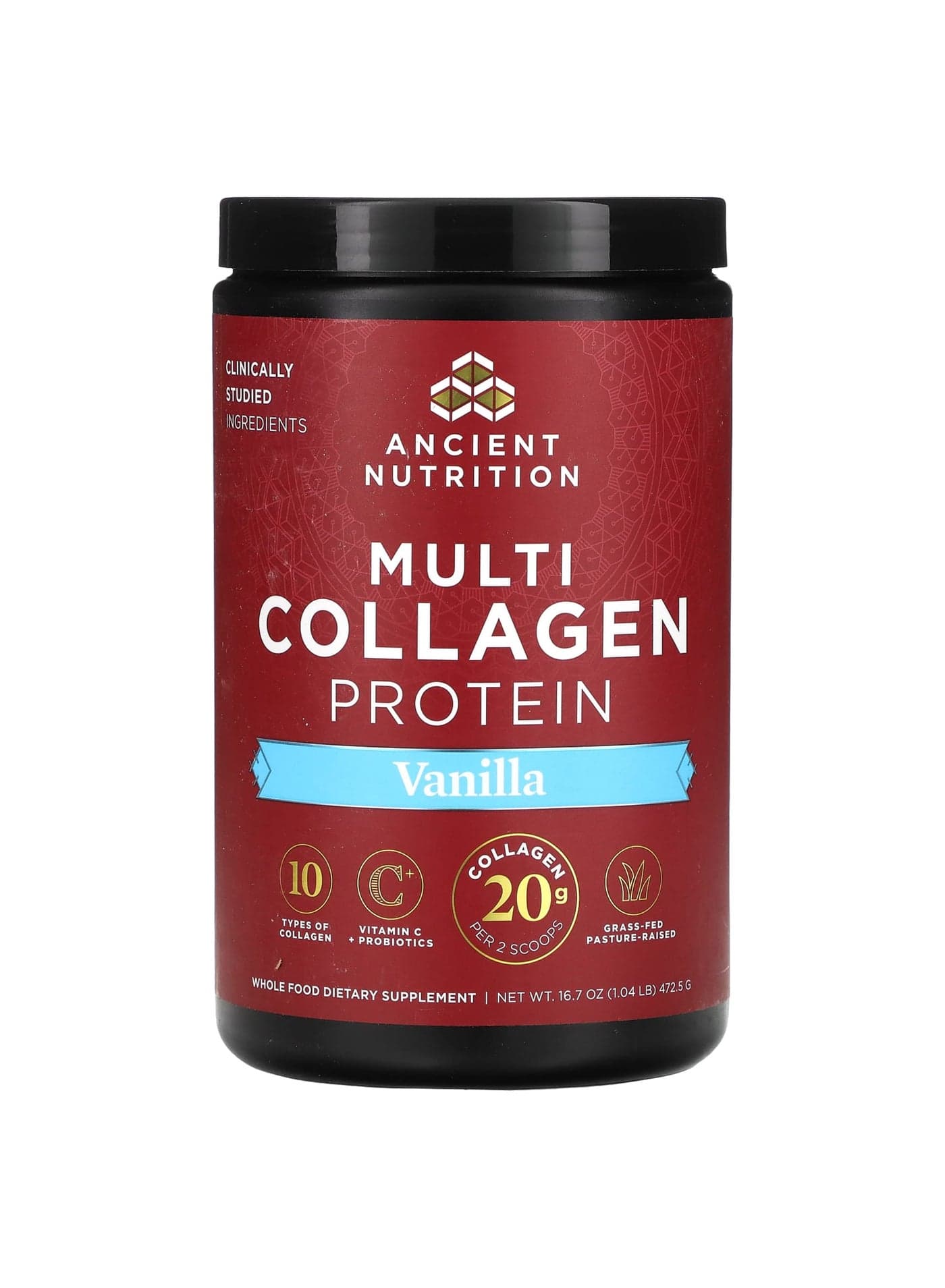 Multi Collagen Protein, Vanilla, 1.04 lb (472.5 g)