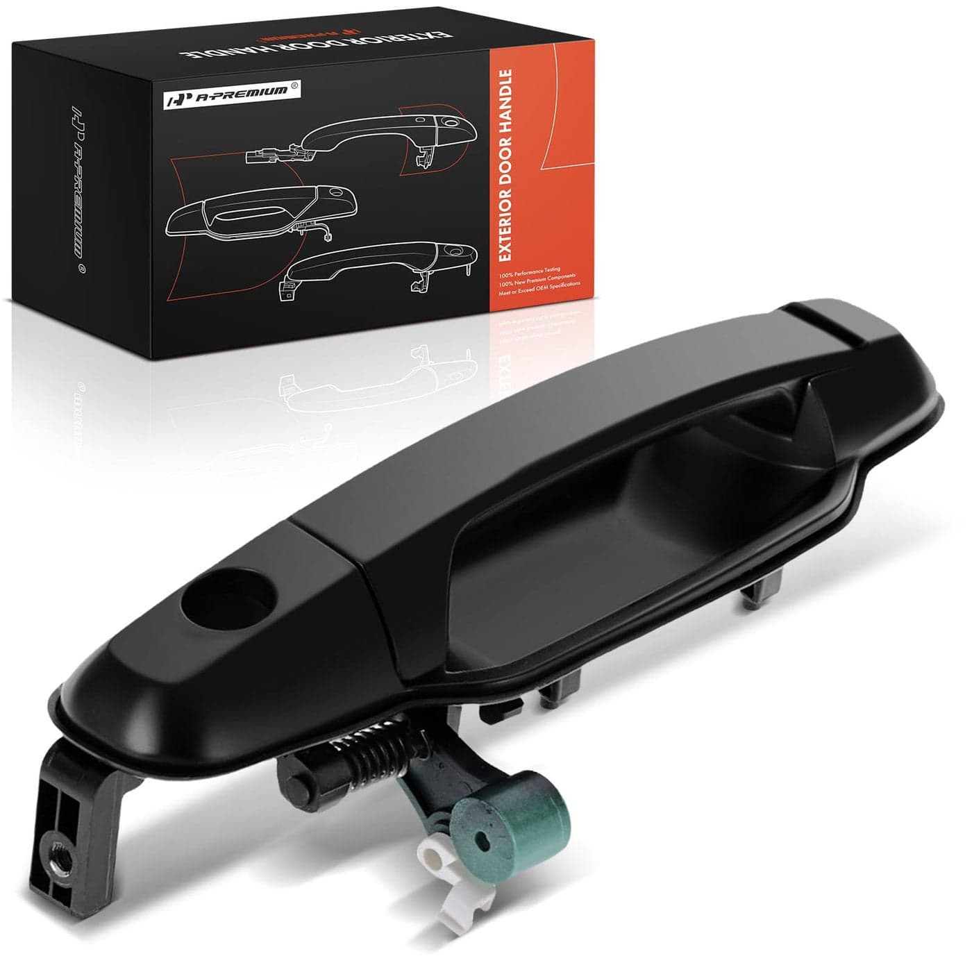 APremium Front Left Driver Side Exterior Door Handle Compatible with Kia Sorento 2003 2004 2005 2006 Primed Black Replace 826503E010XX 826503E040