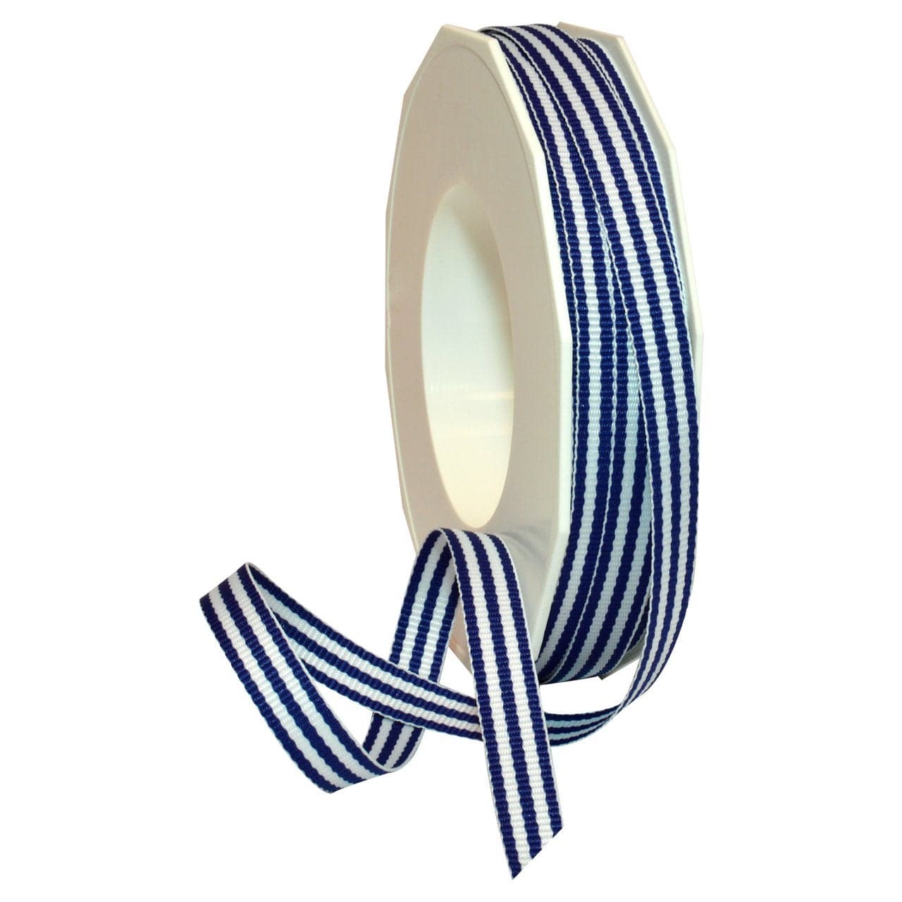 Morex Ribbon Striped Polyester Grosgrain Ribbon Party Decorations Gift Wrapping Fun Patterns 38 by 20 yd Royal Blue