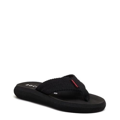 Rocket Dog womens Sunset Flip Flop, Black, 6 US
