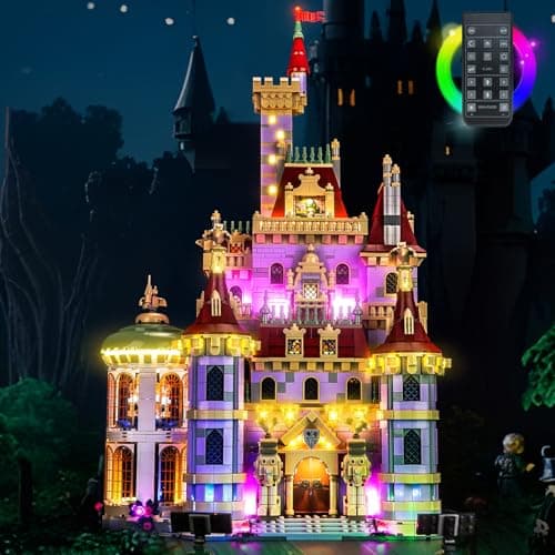 Brickshining LED Lighting Compatible with Lego Beauty and The Beast Castle 43263 Light Kit Compatible with Lego 43263 NOT Included The Model Set JUST Lights