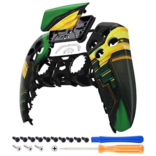 eXtremeRate Armor of Ragnarok Touchpad Front Top Shell Compatible with ps5 Controller BDM-010 020 030 040 050, DIY Replacement Shell Custom Touch Pad Cover Compatible with ps5 Controller