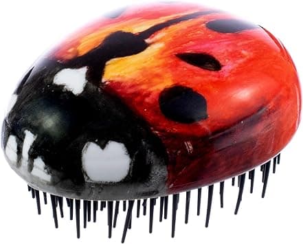 Kent Pebble Lady Bug Travel Hairbrush