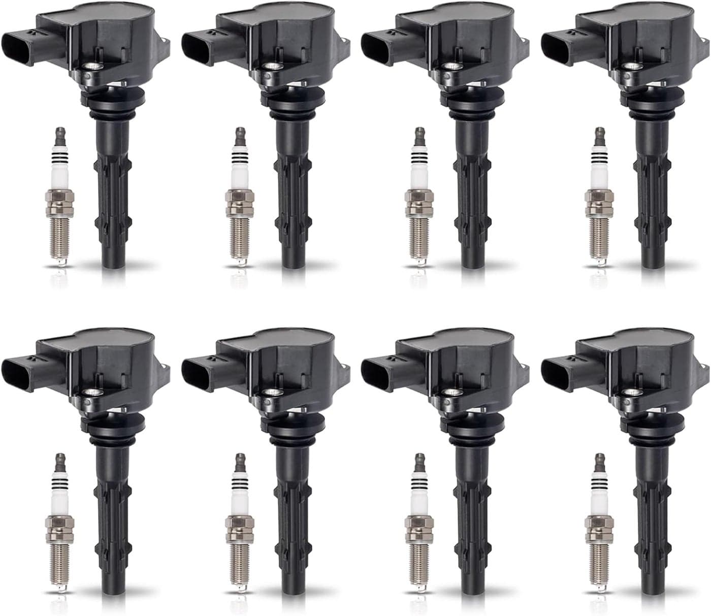 ENA Pack of 8 Ignition Coils UF535 with 8 Spark Plugs for Mercedes-Benz