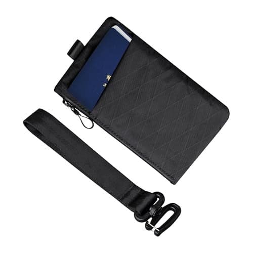 ALPAKA Zip Clutch Black X-Pac VX21 - Functions as Zipper Wallet and EDC Carrier - Weatherproof and RFID Blocking Material - 3 External Slots for EDC Gear - 3 Inside Pockets
