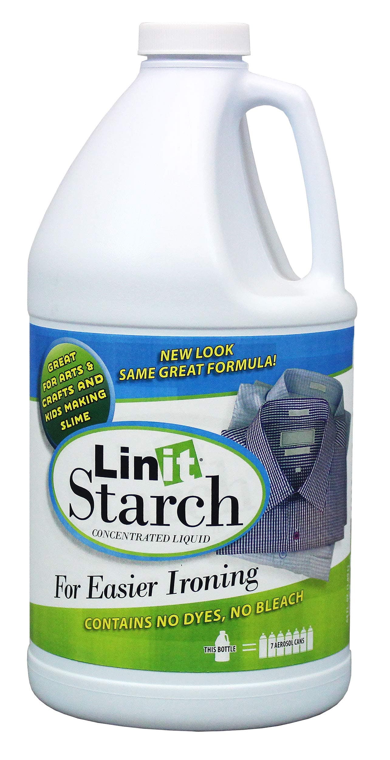 Linit Starch Crisp Classic Finish 64 Oz Liquid Starch For Ironing ClothesPerfect For Wrinkle ReleaseGreat For Arts Crafts ProjectsSlime Paper Mache Silly Putty 408440