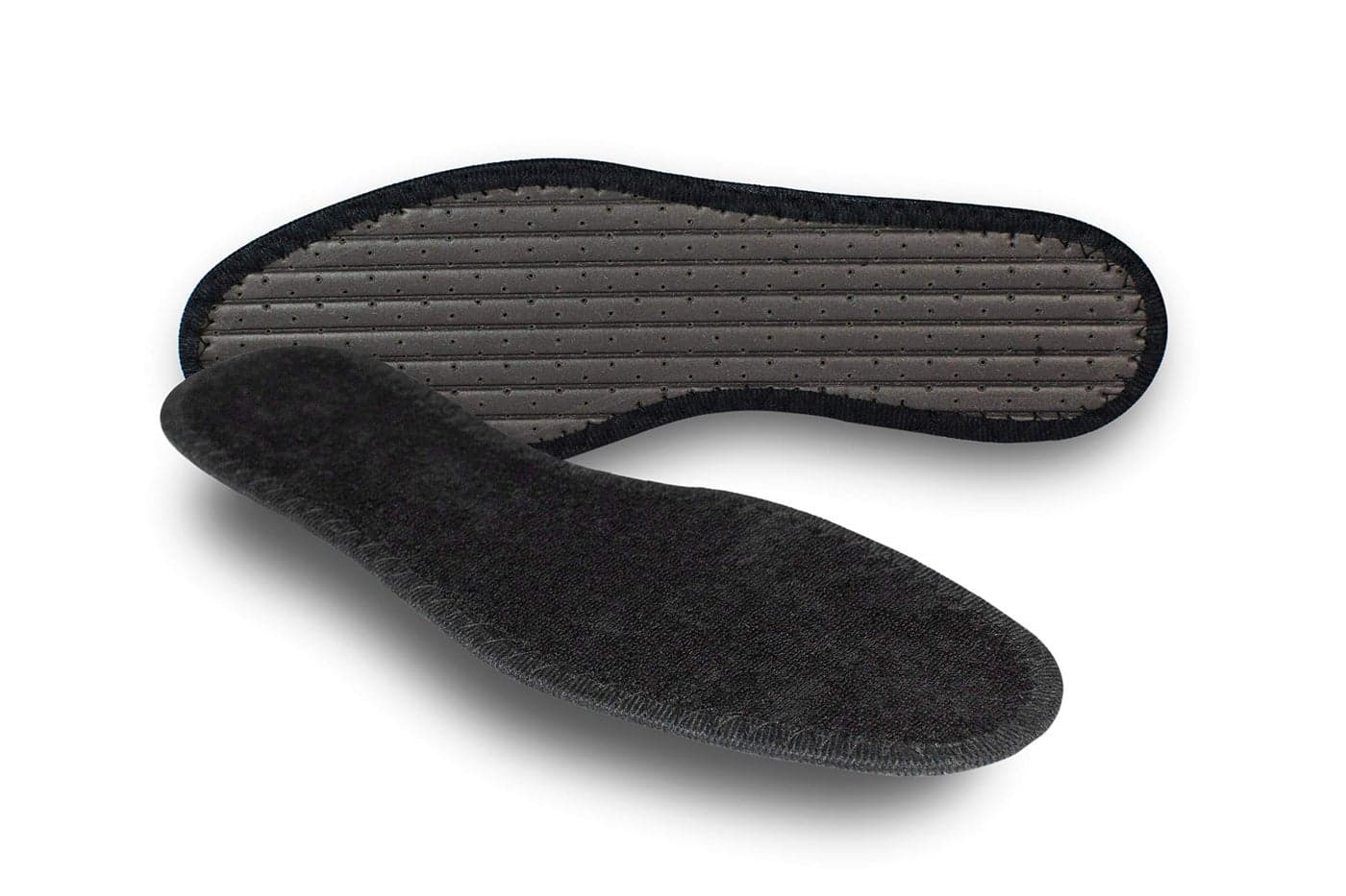 Pedag Summer Pure Terry Cotton Insoles Handmade in Germany Absorbs Sweat Controls Odor Ideal for Wear Without Socks Washable US Women 9 Men 6 EU 39 Black 1 Pair