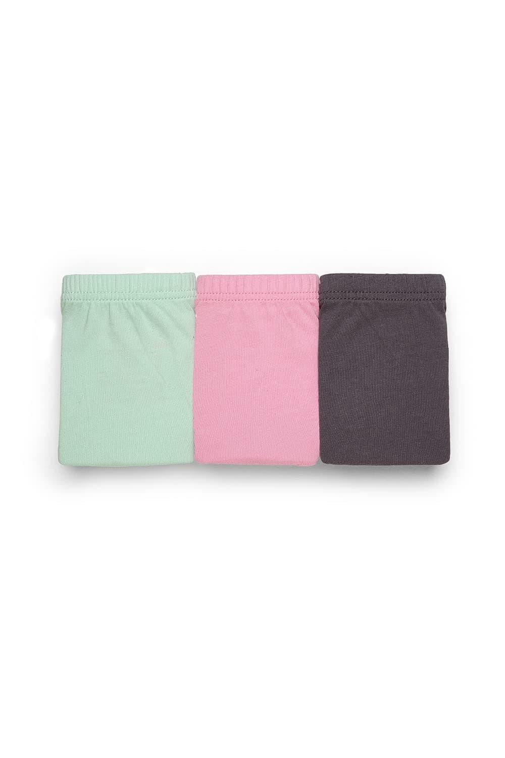 Van Heusen Girls Hipster Panty - 100% Cotton - Pack of 3 - Ultra Soft, No Marks Waistband, Solid_13101_Assorted Solid_11-12 Years