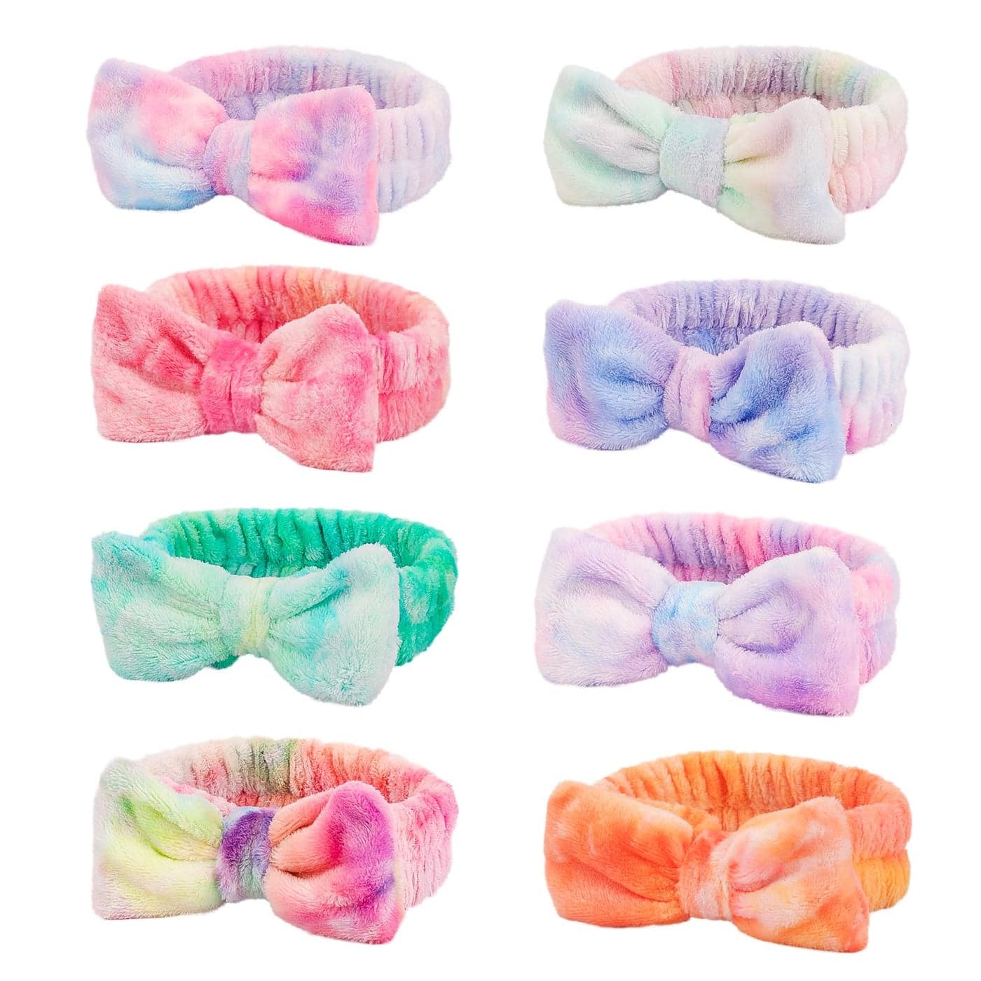 WSYUB Spa Headbands for Girls Skincare Headband KidsHeadband for Washing Face Makeup HeadbandsSleepover Party Headband for Teens8pcs