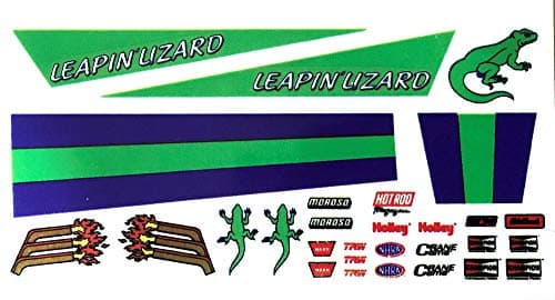 Pinewood Pro Leaping Lizard Decals | Sticker Sheet for customizing Your Derby car | Easily Cut, Peel, and Apply Decals | Super Quick Way to Amplify The Look of Your Derby Racing car