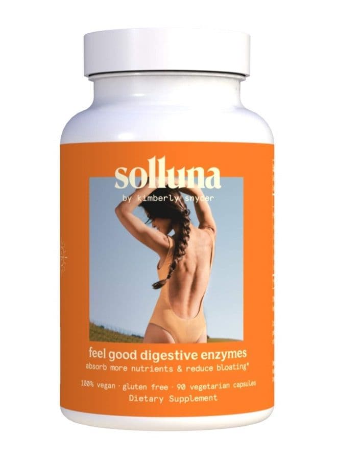 Feel Good Digestive Enzymes Digestion & Nutrient Absorption Aid for Stomach Pain, Gas & Bloating — Multi-Enzymes Lipase, Amylase, Protease, Cellulase, & Galactosidase