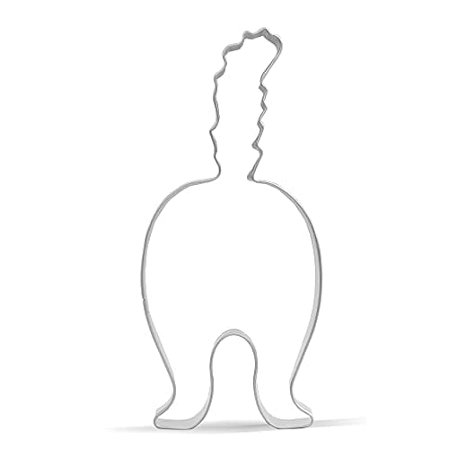 Keewah Cat Butt Cookie Cutter - 4.5 x 2 inch - Stainless Steel