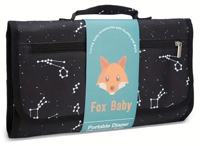 Portable Changing Pad - Ultra-Portable and Compact Design with Soft Cushioned Mat, Built-in Wipes Holder, and Waterproof Surface - Perfect for On-the-Go Parents and Caregivers, Ideal for Diaper Bag, Car, or Nursery Use