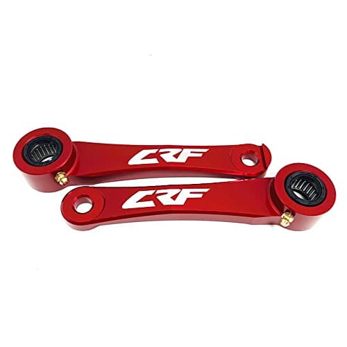 CNC Rear Drop Lowering Link Kit Compatible With CRF 450RL CRF450L 2019-2024,Compatible With CRF 250R 250RX 2018-2024,Compatible With CRF 450R 450RX 2017-2024(Red)