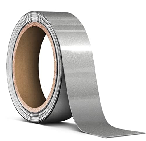 VViViD Ultra Gloss Silver Metallic AirRelease Adhesive Vinyl Pinstripe Tape Roll 1 Inch x 20ft