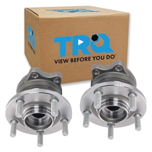 TRQ Rear Wheel Bearing and Hub Assembly Set 2 Piece Compatible with 2000-2004 Subaru Legacy 2000-2004 Outback 2003-2006 Baja