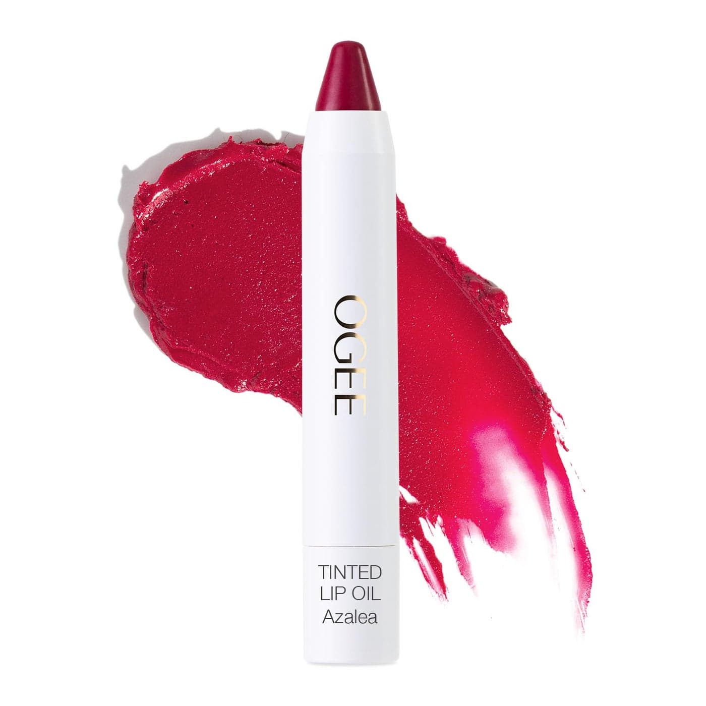 Ogee Tinted Sculpted Lip Oil Lip Stain Made with 100 Organic Coconut Oil Jojoba Oil and Vitamin E Best as Lip Balm Lip Color or Lip Treatment AZALEA