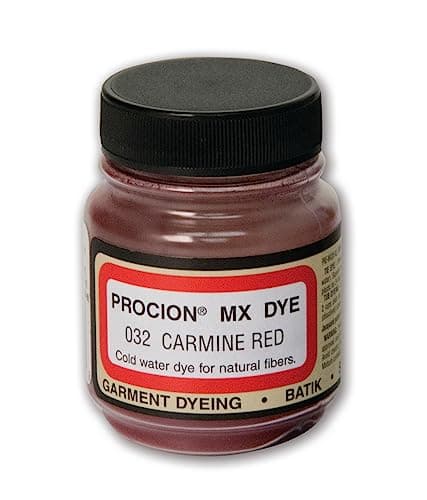Jacquard Procion Tie Dye Powder Carmine Red 2/3oz Jar - Powder Dye for Tie Dye - Permanent & Washfast Powder Tie Dye - Use as Ice Tie Dye Powder, Cold Water Dye for Fabric & Clothing Dye