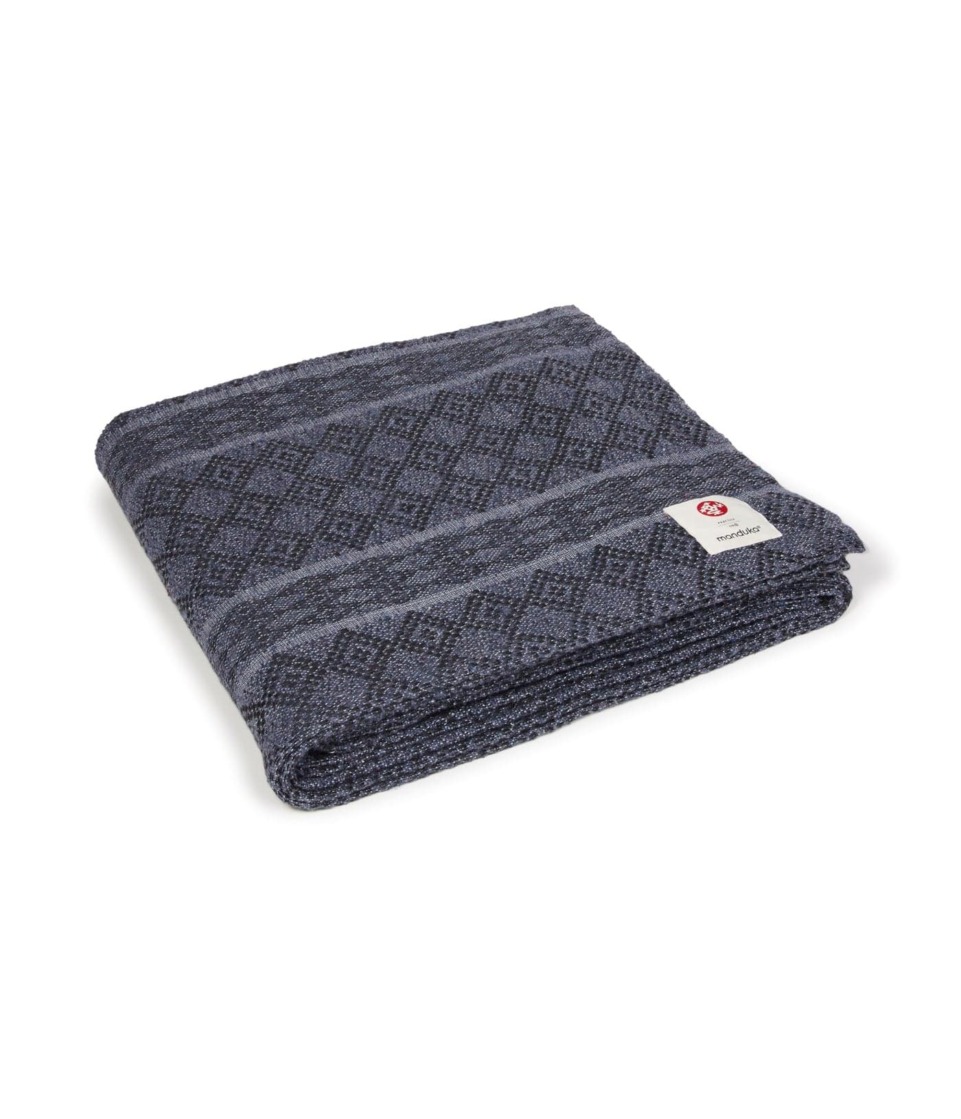 Manduka Yoga Cotton Blanket - Yoga Prop and Accessory, Roll, Fold, Stack to Support, Made of Cotton, 68 inch (172cm), Thunder Grey