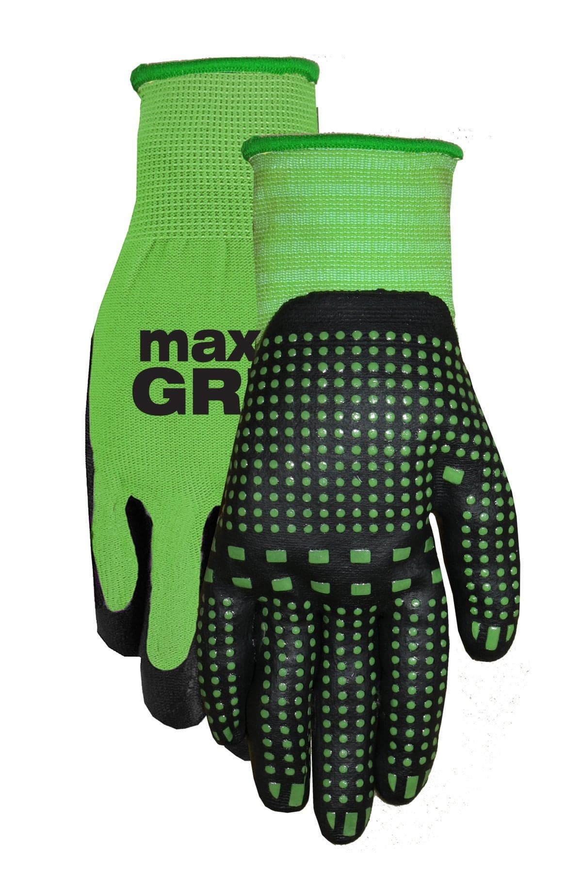 MidWest Gloves & Gear 93P03-SM-AZ-6 Max Grip Packs, 3 Pair, Ladies Green
