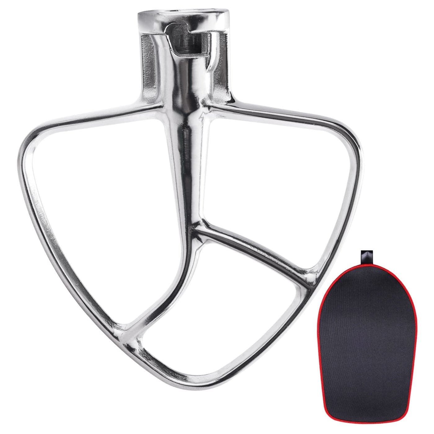 Stainless Steel Flat Beater for KitchenAid 455 Quart TiltHead Stand Mixers Paddle Attachment for KitchenAid Mixer Accessory Dishwasher Safe and Mixer Sliding Mat