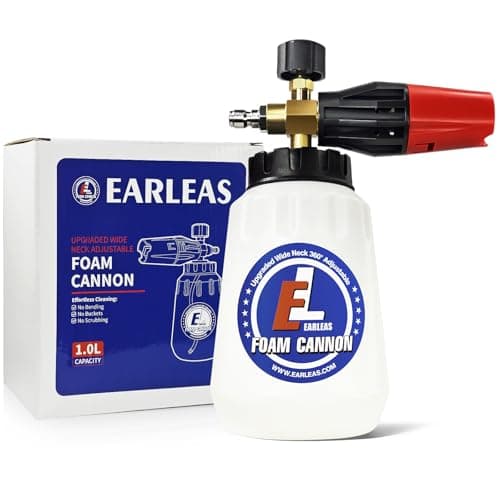 Foam Cannon for Pressure Washer 1 Liter Bottle 14 Inch Quick Connector Professional Snow Foam Lance for Car Glass Wall and Exterior Surface Cleaning