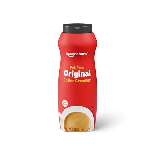 Amazon Saver, Powdered Non-Dairy Original Coffee Creamer, Fat-Free, 16 Oz (Previously Happy Belly, Packaging May Vary)