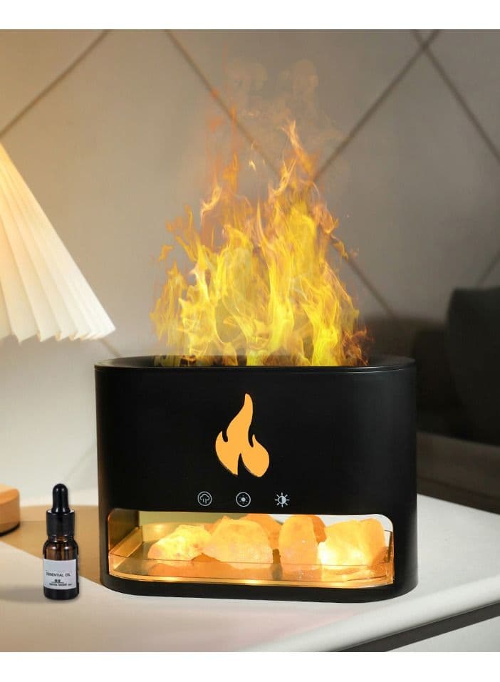 USB Essential Oil Diffuser Simulation Flame Ultrasonic Humidifier Home Office Air Freshener Fragrance Sooth Sleep Atomizer