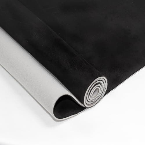 TuhooMall Black Suede Headliner Fabric with Foam Backing - Car/Truck/SUV/RV Roof, Home Repair/DIY Headliner Material