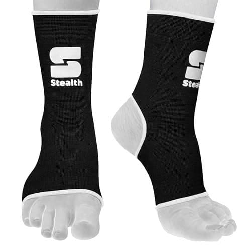 Stealth Sports Ankle Support Muay Thai Ankle Support for Martial Arts Gym Durable and Reliable Boxing Gear Kick Boxing MMA Combat Sports LXL